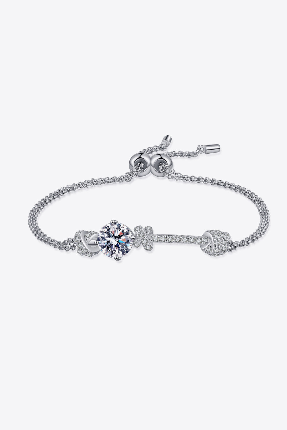 Did you see her bracelet? 2 Carat Moissanite 925 Sterling Silver Bracelet