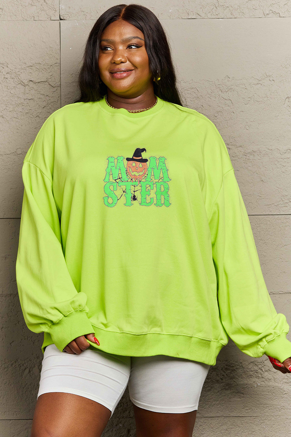 Drop Shoulder Graphic Sweatshirt