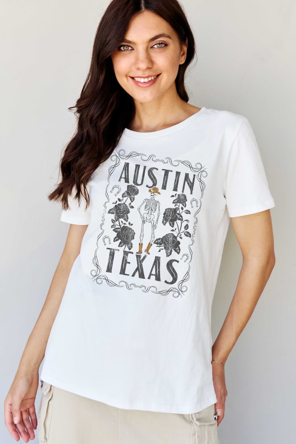 A piece of my heart Simply Love Full Size AUSTIN  TEXAS Graphic Cotton T-Shirt