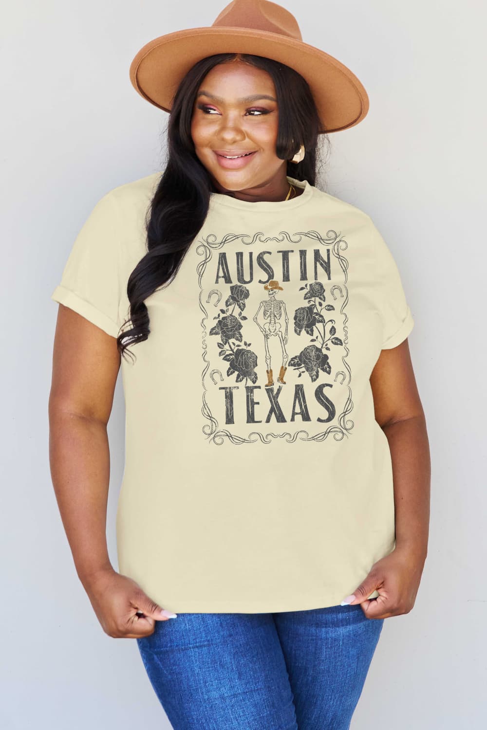 A piece of my heart Simply Love Full Size AUSTIN  TEXAS Graphic Cotton T-Shirt