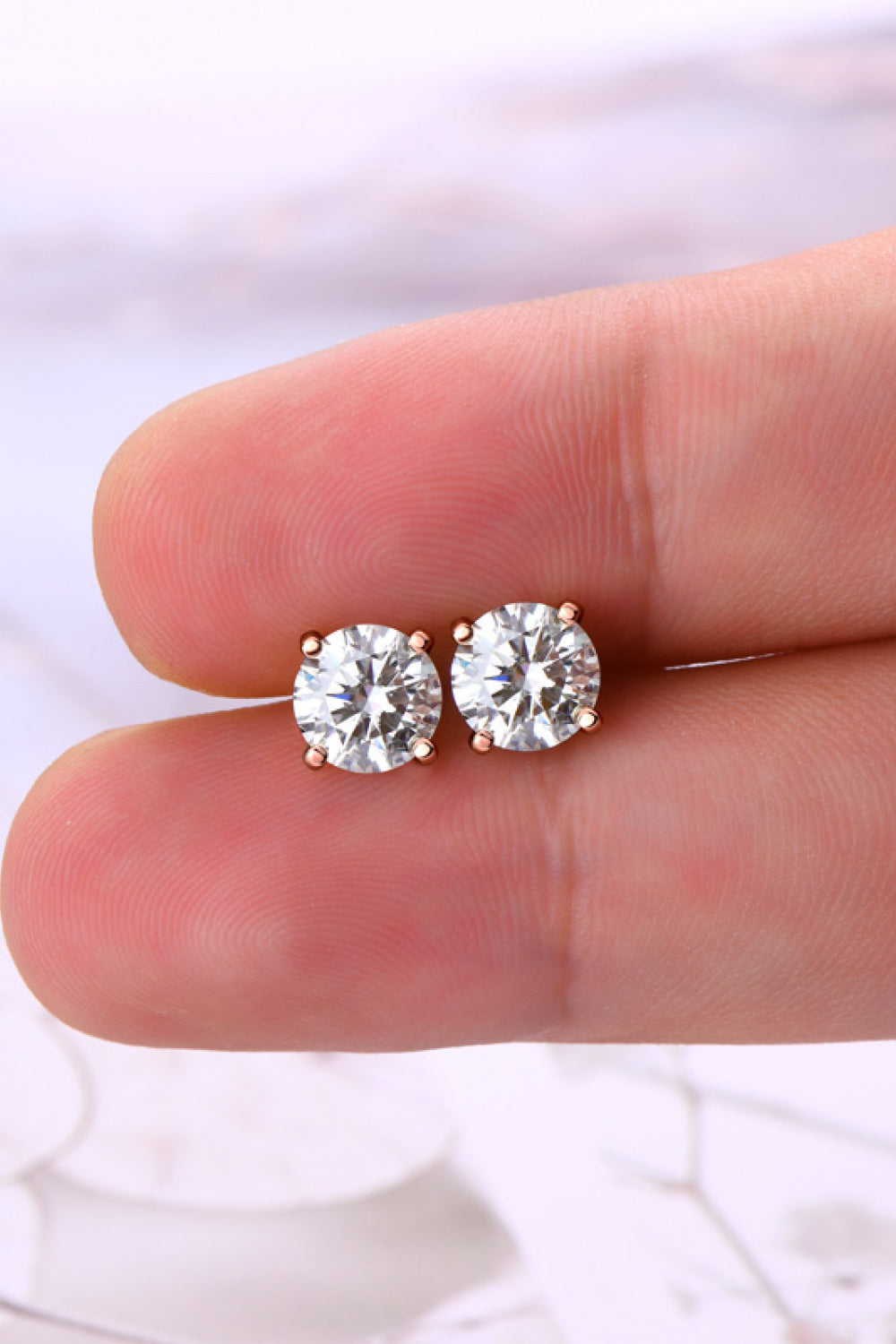 THESE ARE A MUST HAVE! 2 Carat Moissanite 925 Sterling Silver Stud Earrings