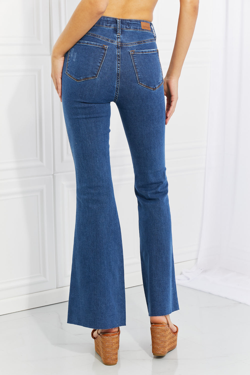 Never enough Judy Blue Ava Full Size Cool Denim Tummy Control Flare